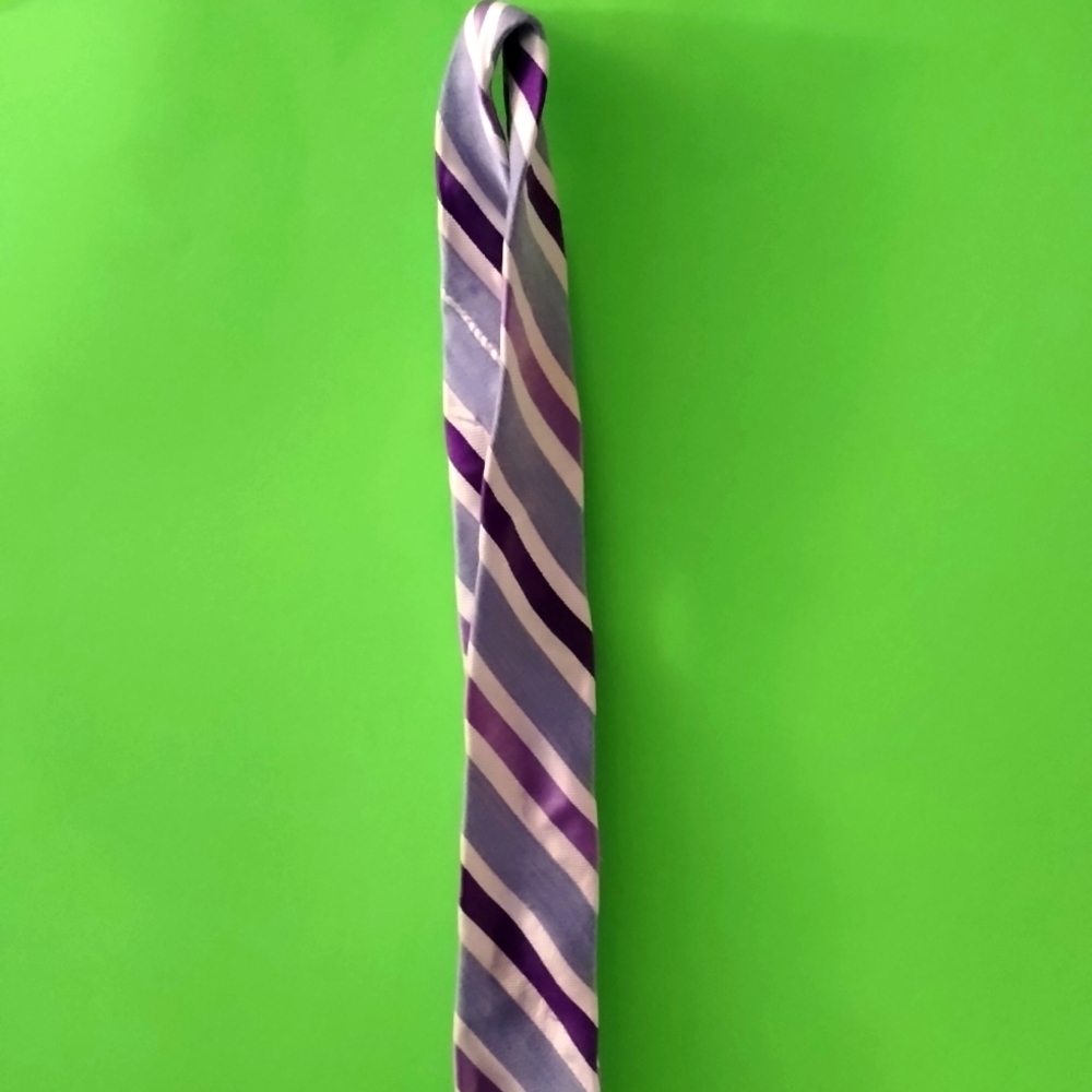 Express Stripe Purple and Lilac Tie